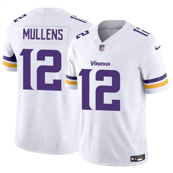 Men’s Minnesota Vikings #12 Nick Mullens White 2023 F.U.S.E. Vapor Untouchable Limited Football Stitched Jersey