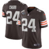 Men’s Cleveland Browns 2022 #24 Nick Chubb Brown With 1-star C Patch Vapor Untouchable Limited NFL Stitched Jersey
