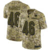 Nike Bengals #46 Clark Harris Camo Men’s Stitched NFL Limited 2018 Salute To Service Jersey