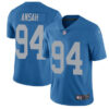 Nike Lions #94 Ziggy Ansah Blue Throwback Men’s Stitched NFL Limited Jersey