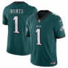 Men’s Philadelphia Eagles #1 Jalen Hurts Green 2023 F.U.S.E. Vapor Untouchable Limited Stitched Football Jersey