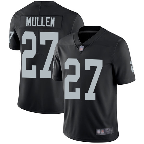 Raiders #27 Trayvon Mullen Black Team Color Men’s Stitched Football Vapor Untouchable Limited Jersey