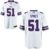 Men’s Buffalo Bills #51 Brandon Spikes White Road Stitched NFL Nike Elite Jersey