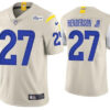 Men’s Los Angeles Rams #27 Darrell Henderson Jr. Cream Vapor Untouchable Stitched Football Jersey