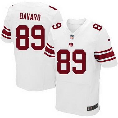 Men’s New York Giants #89 Mark Bavaro White Road NFL Nike Elite Jersey