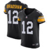 Nike Steelers #12 Terry Bradshaw Black Alternate Men’s Stitched NFL Vapor Untouchable Elite Jersey