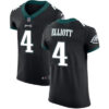 Men’s Nike Philadelphia Eagles #4 Jake Elliott Black Alternate Stitched NFL Vapor Untouchable Elite Jersey