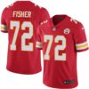 Nike Kansas City Chiefs #72 Eric Fisher Red Team Color Men’s Stitched NFL Vapor Untouchable Limited Jersey