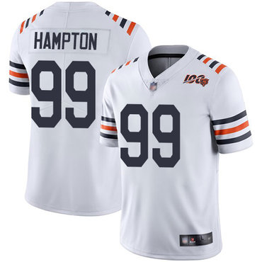 Bears #99 Dan Hampton White Alternate Men’s Stitched Football Vapor Untouchable Limited 100th Season Jersey