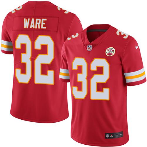 Nike Kansas City Chiefs #32 Spencer Ware Red Team Color Men’s Stitched NFL Vapor Untouchable Limited Jersey