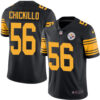 Men’s Pittsburgh Steelers #56 Anthony Chickillo Black Nike NFL Rush Limited Vapor Untouchable Jersey