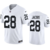 Men’s Las Vegas Raiders #28 Josh Jacobs White 2023 F.U.S.E Vapor Untouchable Stitched Football Jersey