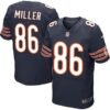 Men’s Chicago Bears #86 Zach Miller Navy Blue Team Color NFL Nike Elite Jersey