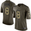 Vikings #8 Kirk Cousins Green Men’s Stitched Football Limited 2015 Salute to Service Jersey