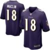 Nike Baltimore Ravens #18 Jeremy Maclin Purple Men’s Stitched NFL Limited Jersey