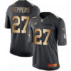 Men’s Cleveland Browns #27 Jabrill Peppers Anthracite Gold 2016 Salute To Service Stitched NFL Nike Limited Jersey