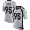 Nike Broncos #95 Derek Wolfe Gray Men’s Stitched NFL Limited Gridiron Gray II Jersey