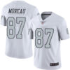 Raiders #87 Foster Moreau White Men’s Stitched Football Limited Rush Jersey