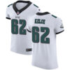 Men’s Nike Philadelphia Eagles #62 Jason Kelce White Stitched NFL Vapor Untouchable Elite Jersey