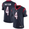 Men’s Nike Houston Texans #4 Deshaun Watson Navy Blue Team Color titched NFL Vapor Untouchable Limited Jersey