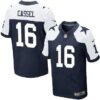 Men’s Dallas Cowboys #16 Matt Cassel Navy Blue Thanksgiving Alternate NFL Nike Elite Jersey