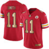 Nike Chiefs #11 Alex Smith Red Men’s Stitched NFL Limited Gold Rush Jersey