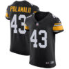 Nike Steelers #43 Troy Polamalu Black Alternate Men’s Stitched NFL Vapor Untouchable Elite Jersey