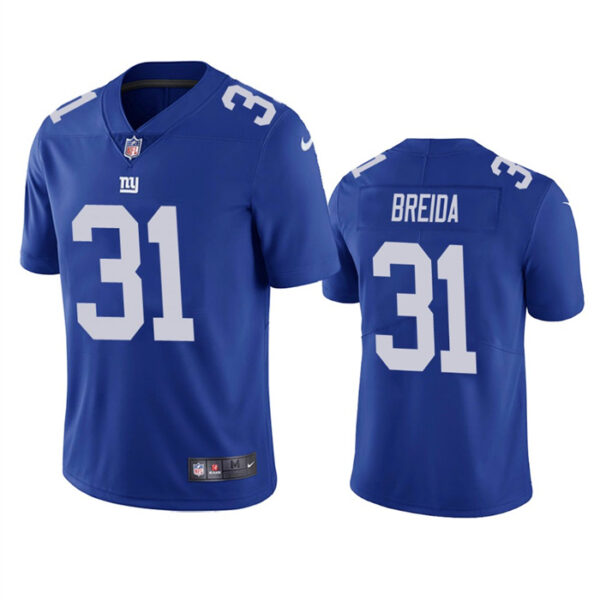 Men’s New York Giants #31 Matt Breida Blue Vapor Untouchable Limited Stitched Jersey