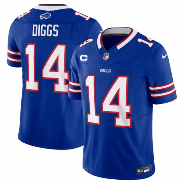 Men’s Buffalo Bills #14 Stefon Diggs Blue 2023 F.U.S.E. With 4-Star C Patch Vapor Untouchable Limited Football Stitched Jersey