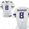 Men’s Minnesota Vikings #8 Sam Bradford White Road Stitched NFL Nike Elite Jersey