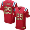 Nike Patriots #29 LeGarrette Blount Red Alternate Men’s Stitched NFL Elite Gold Jersey