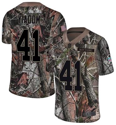 Nike Broncos #41 Isaac Yiadom Camo Men’s Stitched NFL Limited Rush Realtree Jersey