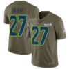 Seahawks #27 Marquise Blair Olive Men’s Stitched Football Limited 2017 Salute To Service Jersey
