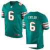 Men’s Miami Dolphins #6 Jay Culter Aqua Green Alternate Stitched NFL Nike Game Jersey