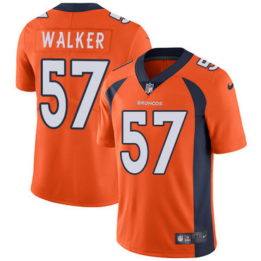 Nike Denver Broncos #57 Demarcus Walker Orange Team Color Men’s Stitched NFL Vapor Untouchable Limited Jersey