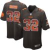 Nike Browns #32 Jim Brown Brown Team Color Men’s Stitched NFL Limited Strobe Jersey