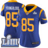 Women’s Los Angeles Rams #85 Jack Youngblood Royal Blue Nike NFL Alternate Vapor Untouchable Super Bowl LIII Bound Limited Jersey