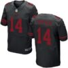 Men’s San Francisco 49ers #14 Y.A. Tittle Black Retired Player 2015 NFL Nike Elite Jersey