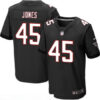 Men’s Atlanta Falcons #45 Deion Jones Black Alternate Stitched NFL Nike Elite Jersey