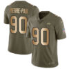 Nike Buccaneers #90 Jason Pierre-Paul Olive Gold Men’s Stitched NFL Limited 2017 Salute To Service Jersey