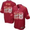 Nike 49ers #28 Carlos Hyde Red Team Color Men’s Stitched NFL Limited Strobe Jersey