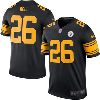 Men’s Pittsburgh Steelers #26 Le’Veon Bell Nike Black Color Rush Legend Jersey