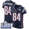 #84 Elite Cordarrelle Patterson Navy Blue Nike NFL Home Men’s Jersey New England Patriots Vapor Untouchable Super Bowl LIII Bound