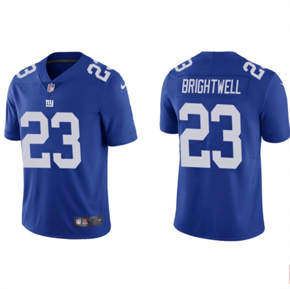 Men’s New York Giants #23 Gary Brightwell Blue Vapor Untouchable Limited Stitched Jersey