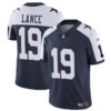 Men’s Dallas Cowboys #19 Trey Lance Navy White Thanksgiving Vapor Untouchable Limited Football Stitched Jersey