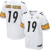 Nike Pittsburgh Steelers #19 JuJu Smith-Schuster White Men’s Stitched NFL Elite Jersey
