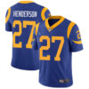 Rams #27 Darrell Henderson Royal Blue Alternate Men’s Stitched Football Vapor Untouchable Limited Jersey