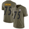 Nike Pittsburgh Steelers #75 Joe Greene Olive Men’s Stitched NFL Limited 2017 Salute to Service Jersey