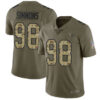 Titans #98 Jeffery Simmons Olive Camo Men’s Stitched Football Limited 2017 Salute To Service Jersey