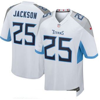 Men’s Tennessee Titans #25 Adoree’ Jackson Nike White New 2018 Game Jersey